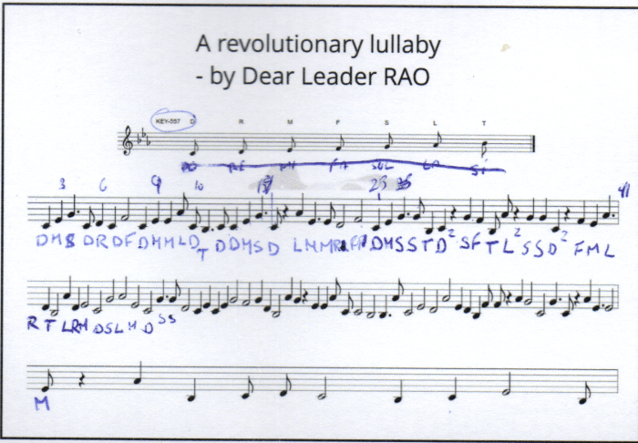 Music Sheet in the Rao's Passport